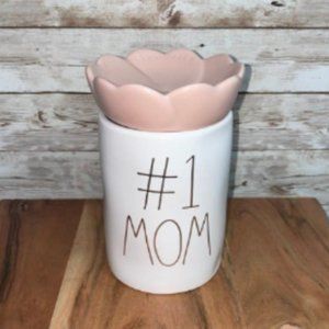 Rae Dunn #1 Mom Candle flower topper